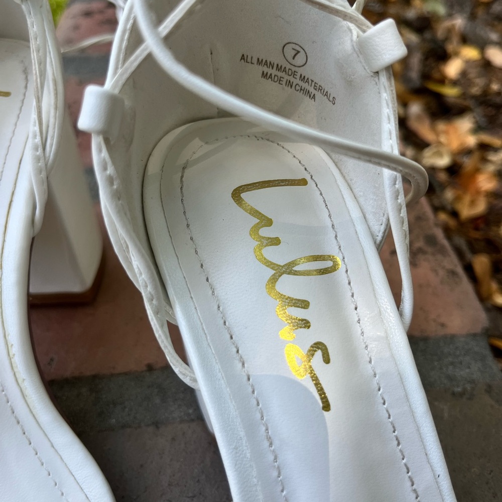Lulu's White Elegant Heels